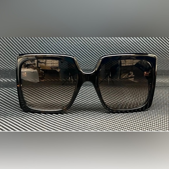 GUCCI GG0876S 002 Havana Brown Gradient Women's 60 mm L Size Sunglasses